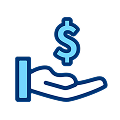 Financial support icon