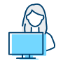 person at computer